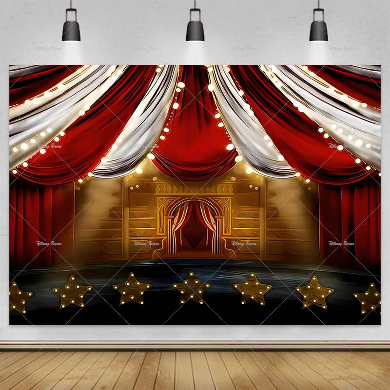 Baby Clothing Night - Red Circus Tent Backdrop For Carnival