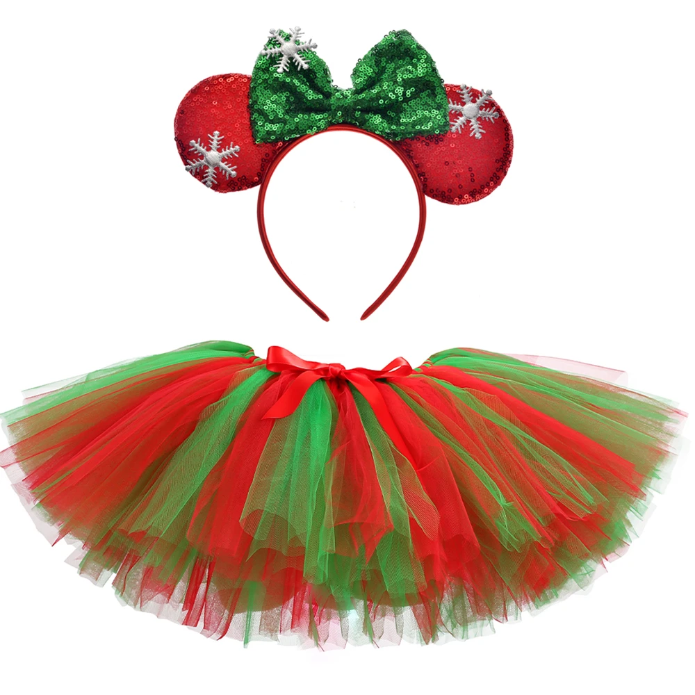 Baby Tutu Skirt - Girls Christmas Elf Tutu Skirt Costume