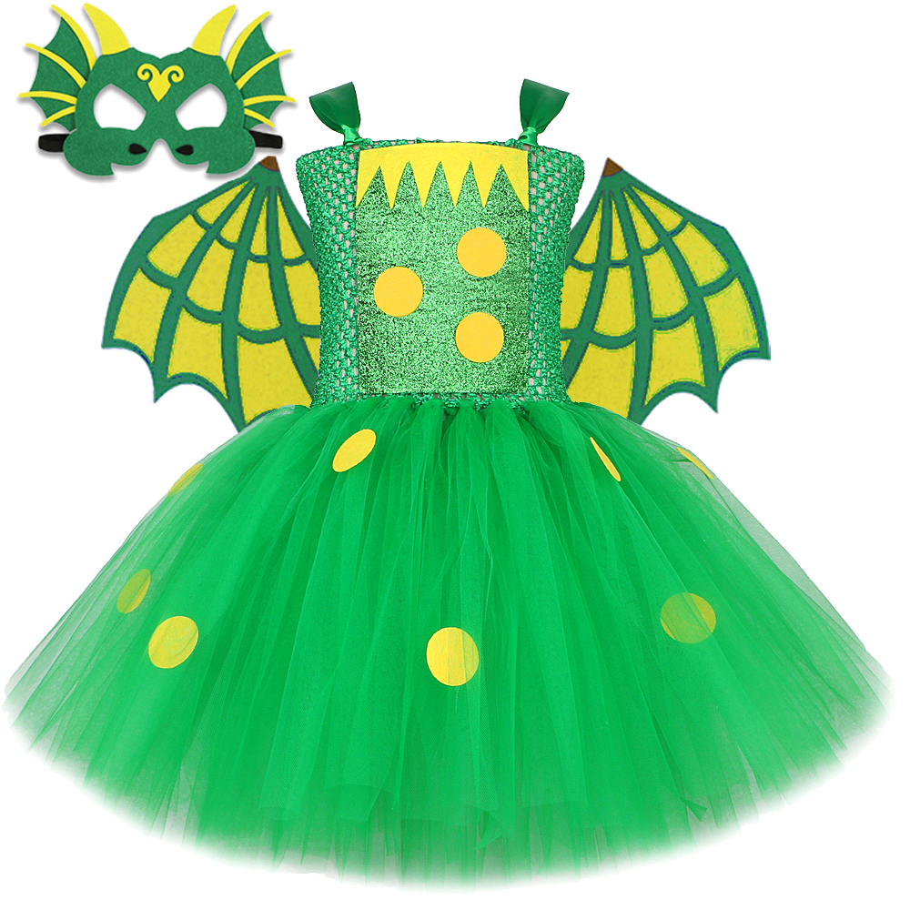 Baby Tutu Skirt - Green Dorothy Dinosaur Tutu Dress for