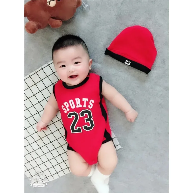 Baby Clothing Sets Boy - 1 Set Rompers Basketball Kids Clothes