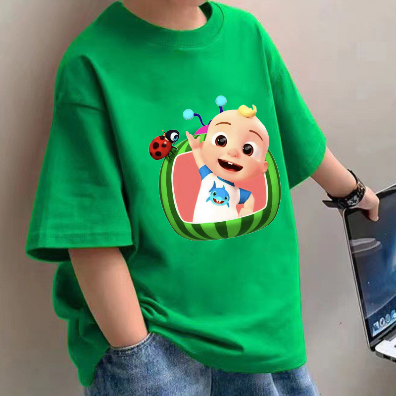Baby Clothing 1 Year Old - Cocomelons Baby T-Shirts Anime Cotton Short