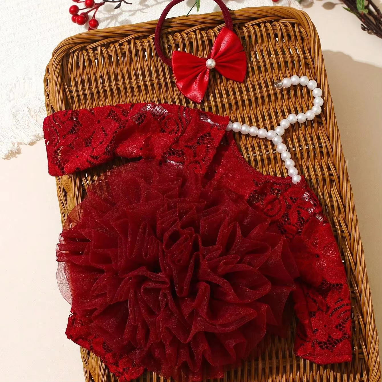 Ylsteed Newborn Lace Flower He - مراجعة Baby Clothing Gift Set وسعره