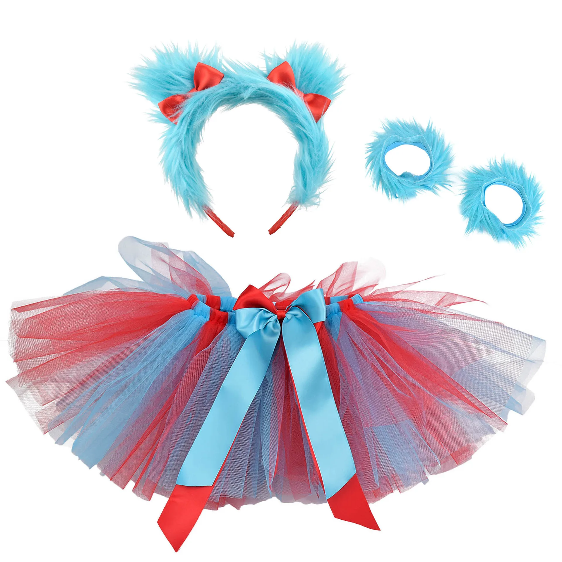 Red Turquoise Thing 1 Thing 2  - مراجعة Baby Tutu Skirt وسعره