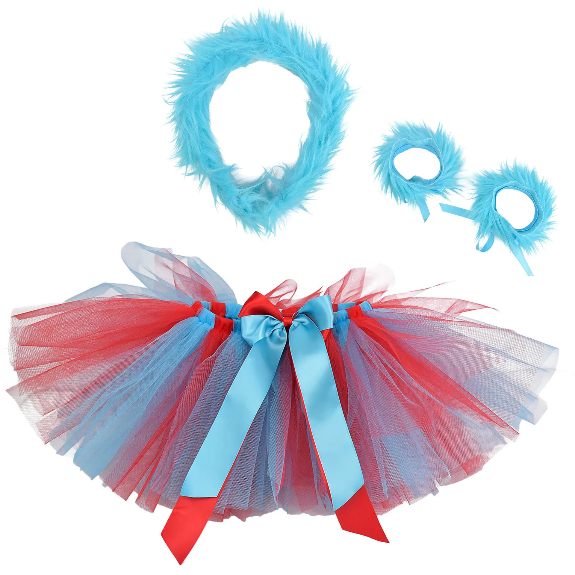 Red Turquoise Thing 1 Thing 2  - مراجعة Baby Tutu Skirt وسعره