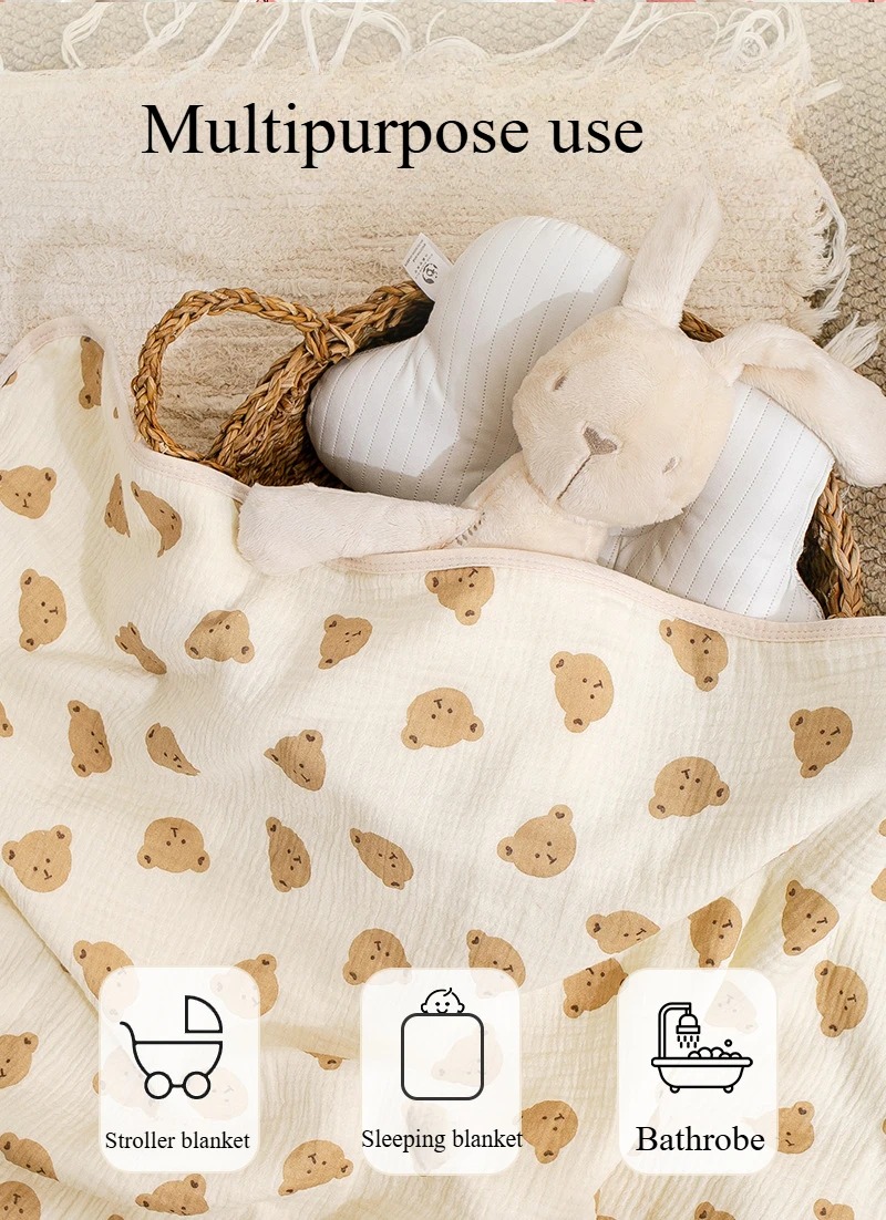 Baby Bath Towel 4 Layers Gauze - مراجعة Baby Clothing Fabric وسعره