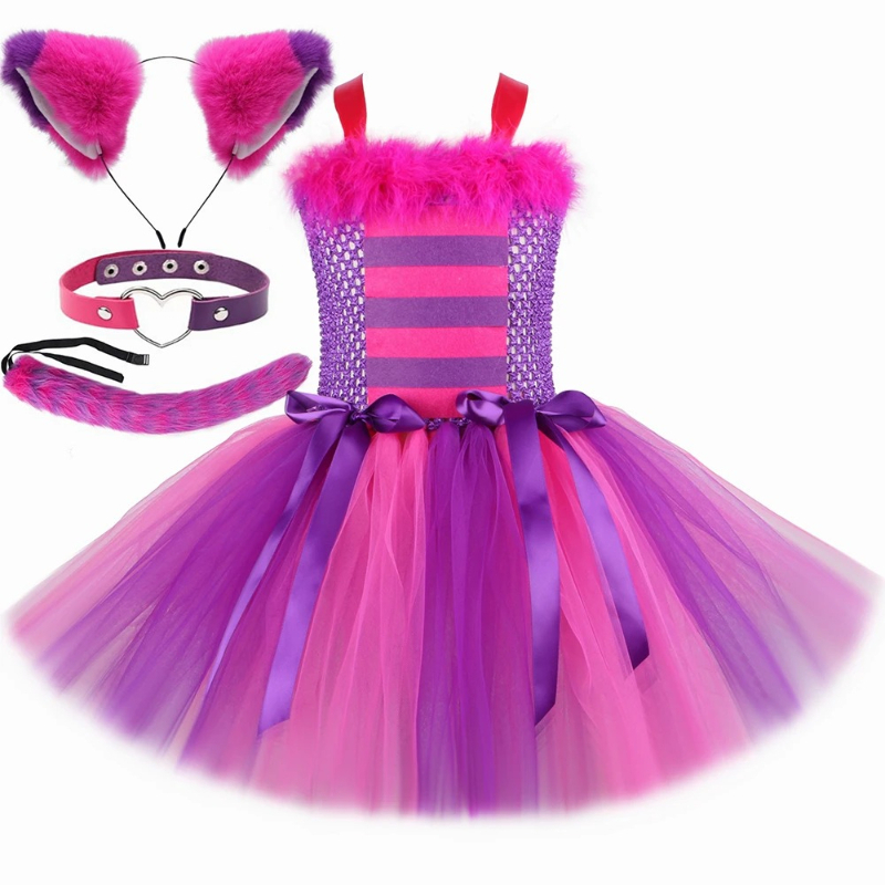 Cartoon Magic Striped Cheshire - مراجعة Baby Tutu Skirt وسعره
