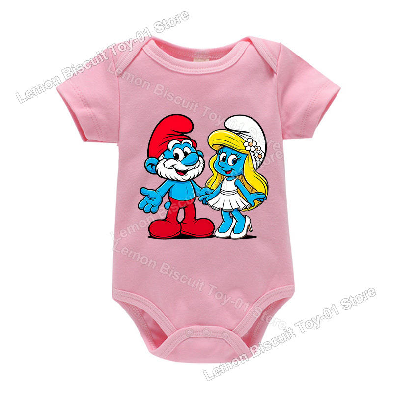 T-Smurfes Series Baby Romper C - مراجعة Baby Clothing 1 Year Old وسعره