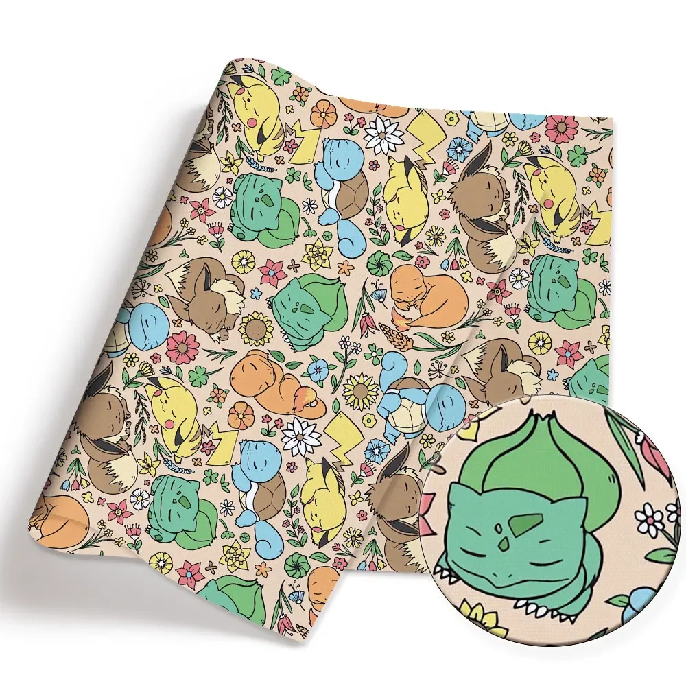 Pokemon Cartoon Fabric140*50cm - مراجعة Baby Clothing Fabric وسعره