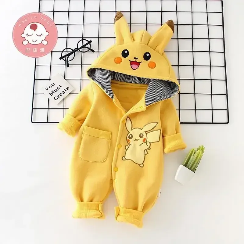 New Cute Cartoon Pokemon Pikac - مراجعة Baby Clothing Winter وسعره