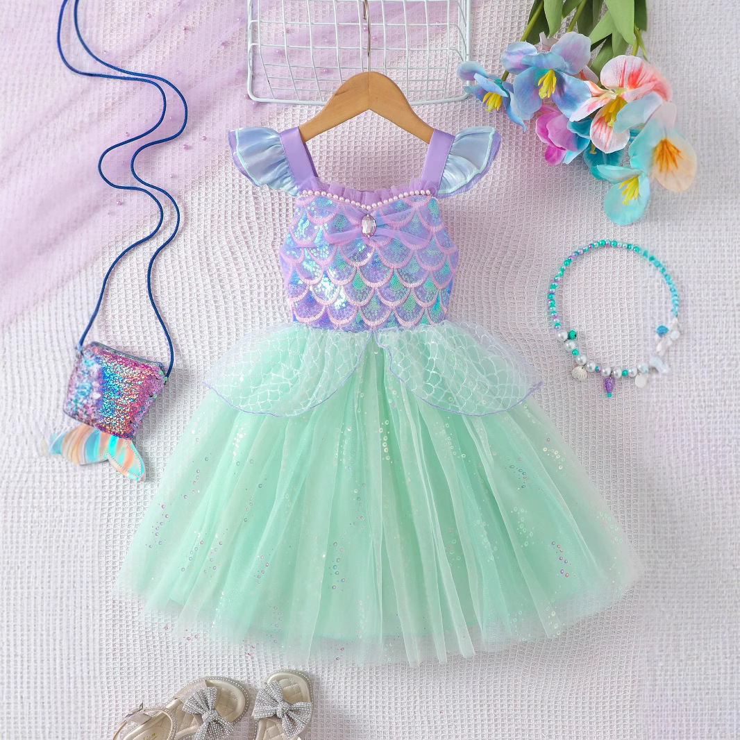 Kids Girls Mermaid Inspired Co - مراجعة Baby Tutu Skirt وسعره