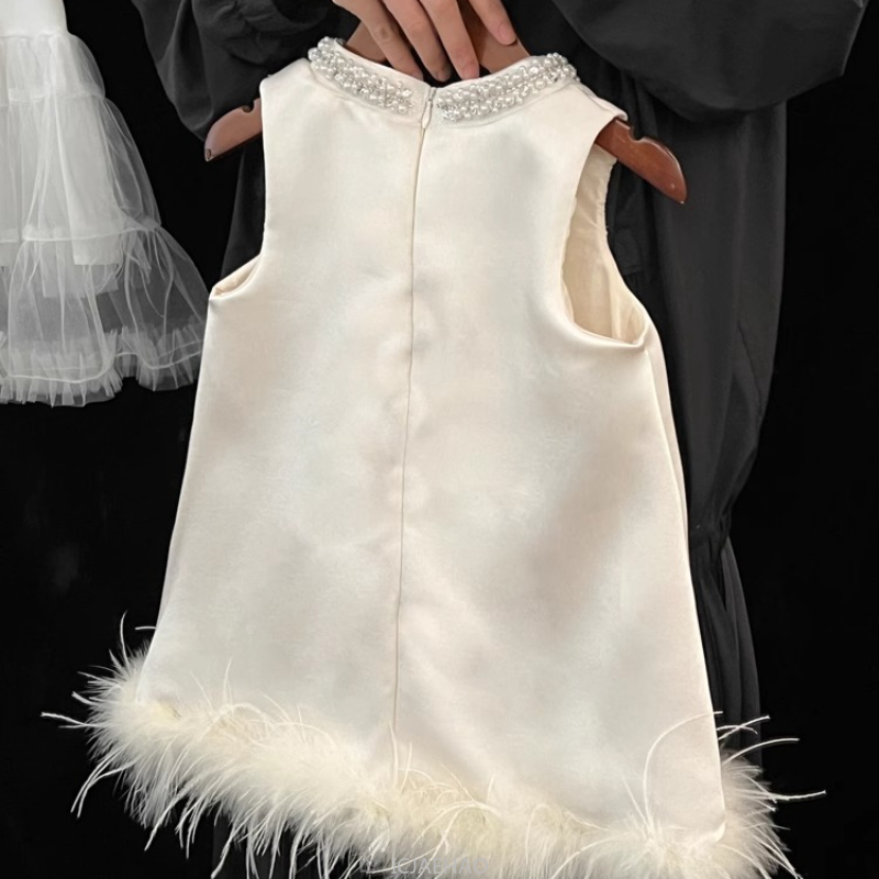 2025 New Girls Satin Feather P - مراجعة Baby Clothing Gift Set وسعره