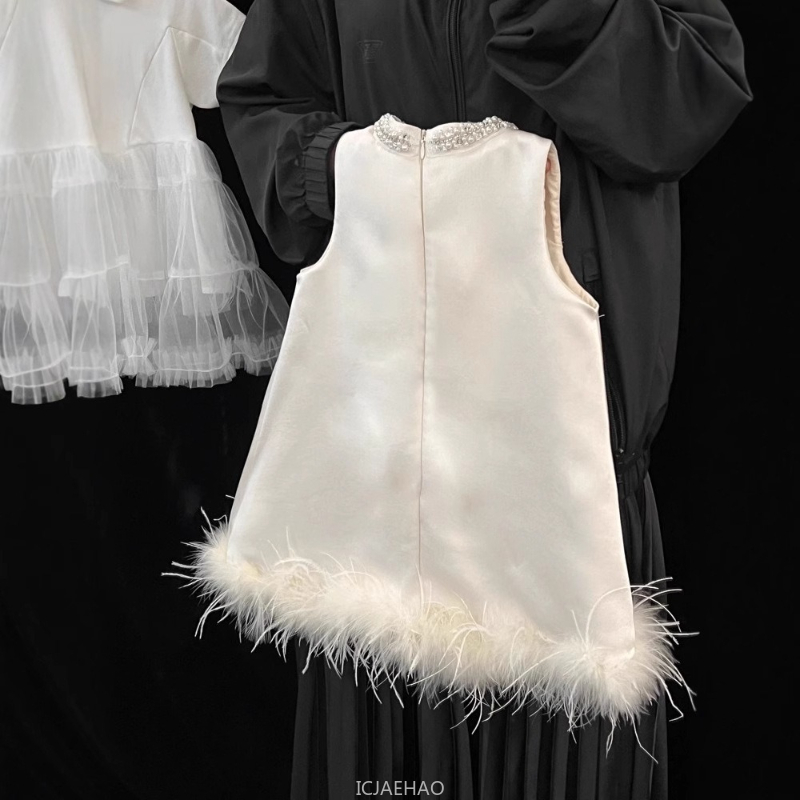 2025 New Girls Satin Feather P - مراجعة Baby Clothing Gift Set وسعره