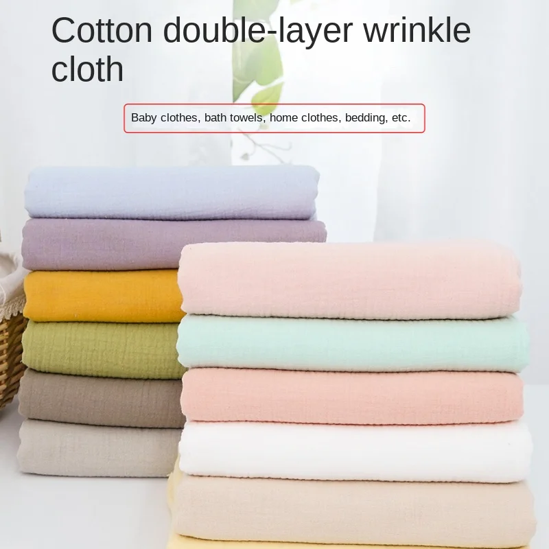 100% Cotton Double-layer Wrink - مراجعة Baby Clothing Organic Cotton وسعره