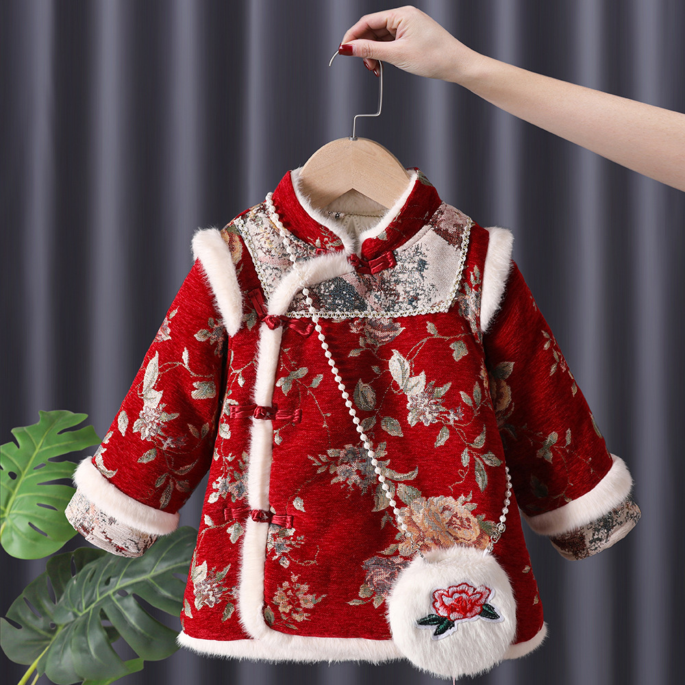 Winter Baby Girls Hanfu Kids P - مراجعة Baby Clothing Winter وسعره
