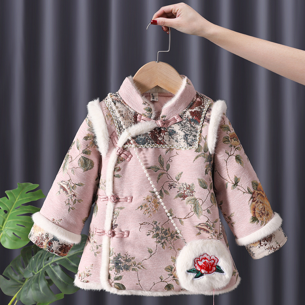 Winter Baby Girls Hanfu Kids P - مراجعة Baby Clothing Winter وسعره