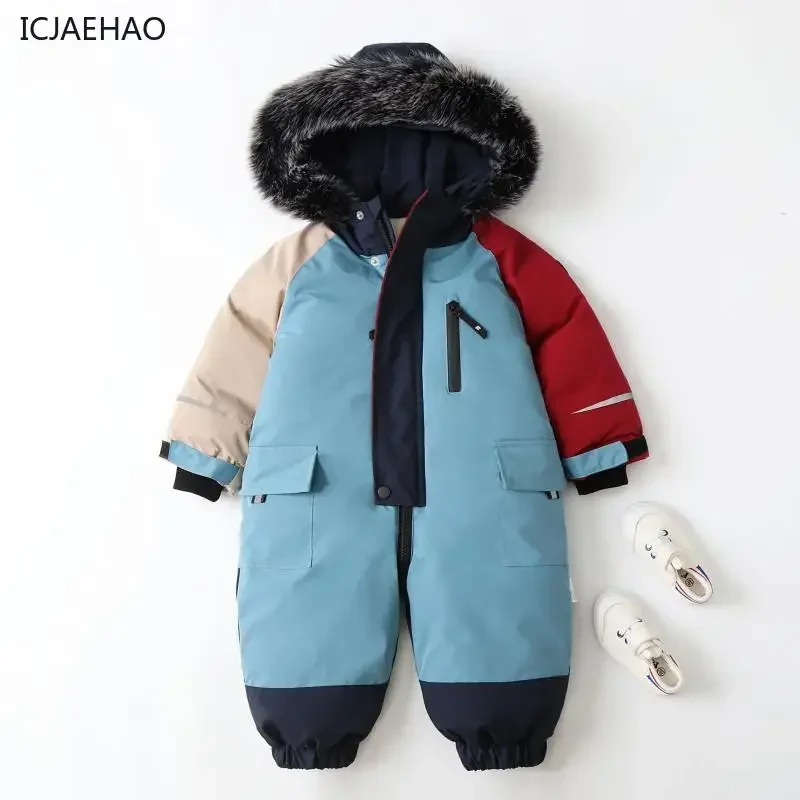 2025 Children Jumpsuits Thick  - مراجعة Baby Clothing Winter وسعره