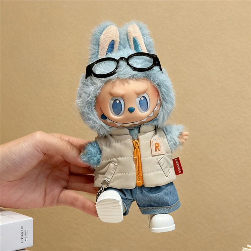 For 15 17cm Labubu Doll Solid  - مراجعة Baby Clothing Winter وسعره