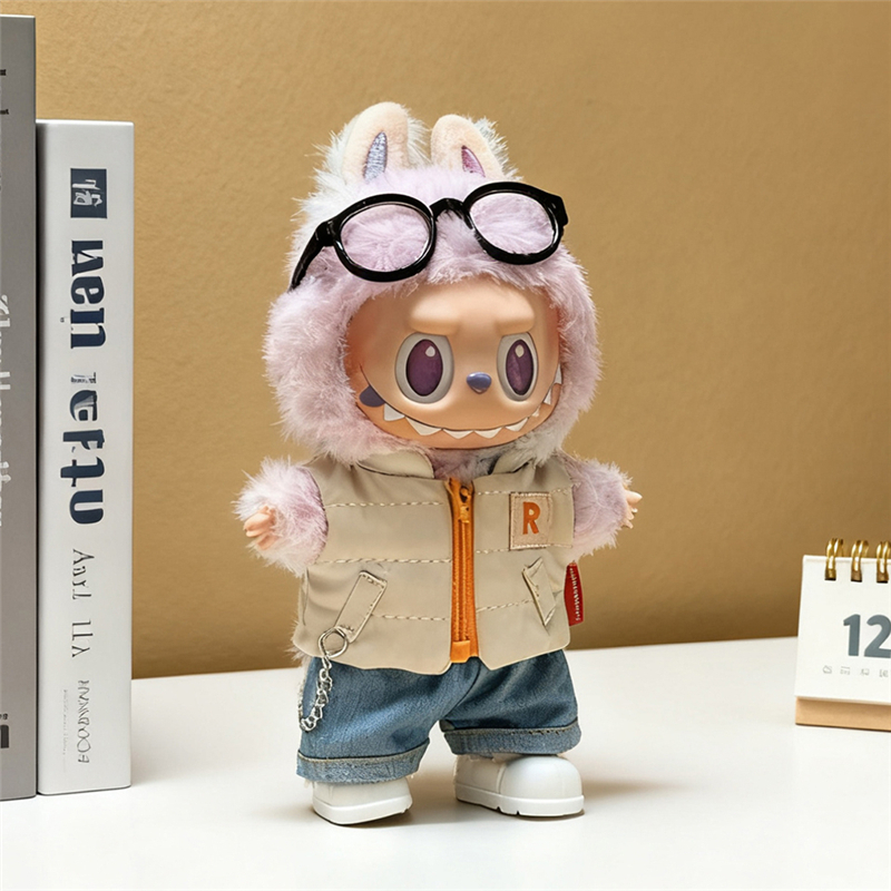 For 15 17cm Labubu Doll Solid  - مراجعة Baby Clothing Winter وسعره