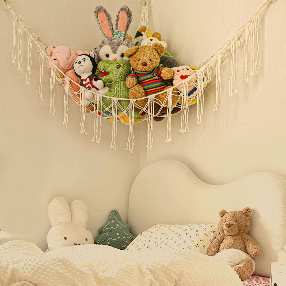 Cotton Toy Hammocks Wall Corne - مراجعة Baby Clothing Types وسعره