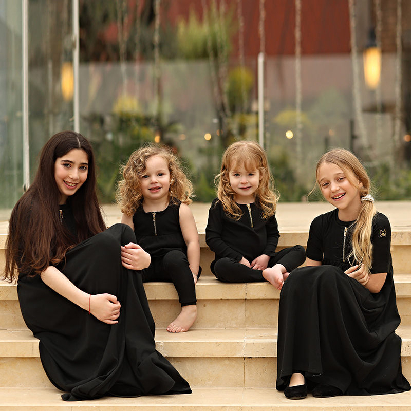 Summer black ribbed family mat - مراجعة Baby Clothing Sets Boy وسعره