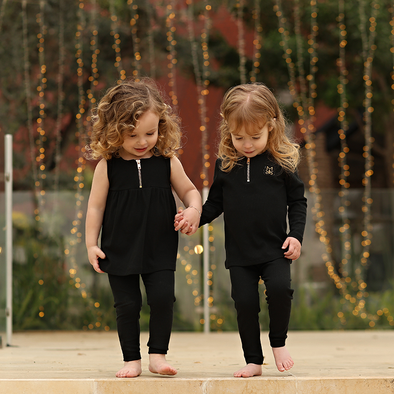Summer black ribbed family mat - مراجعة Baby Clothing Sets Boy وسعره