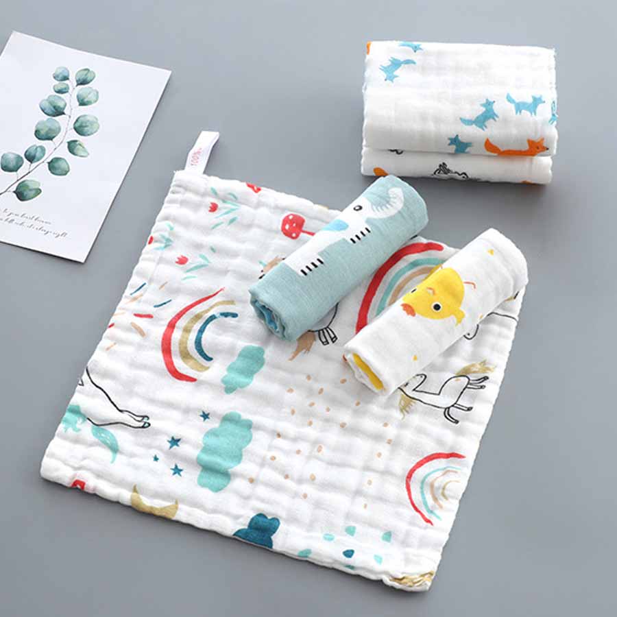 1pcs/5pcs Baby Face Towel Musl - مراجعة Baby Clothing Fabric وسعره