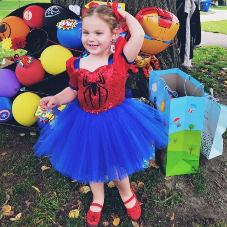 Baby Girls Spider Print Party  - مراجعة Baby Clothing Dresser وسعره