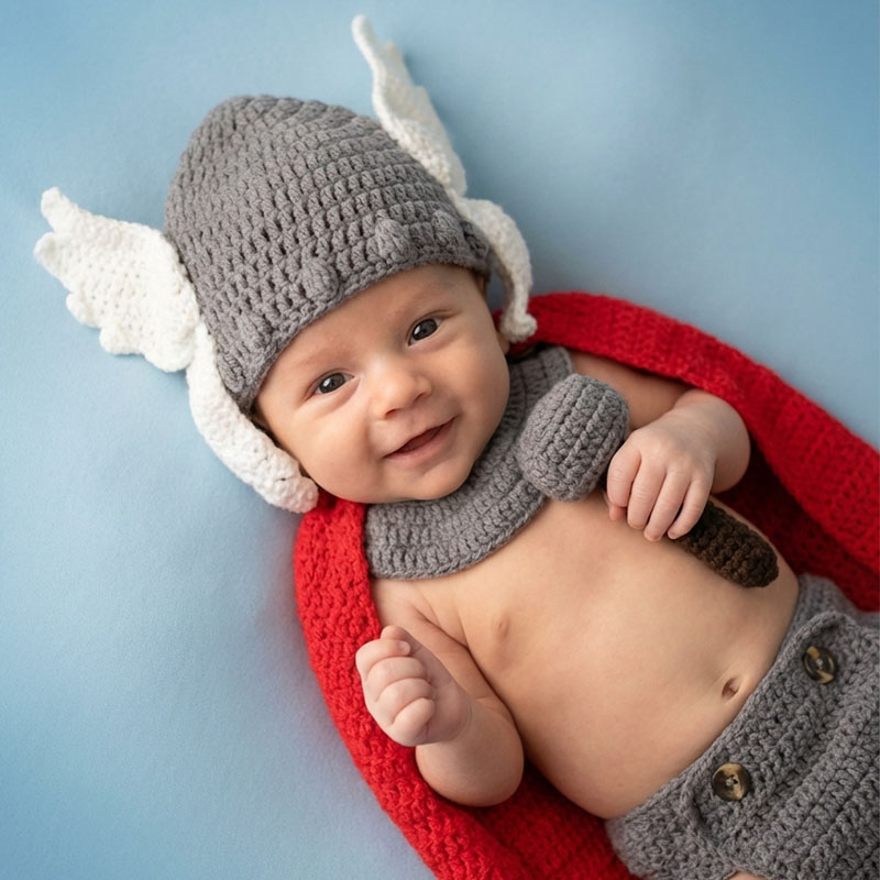 Newborn Photography Props Thor - مراجعة Baby Clothing Sets Boy وسعره
