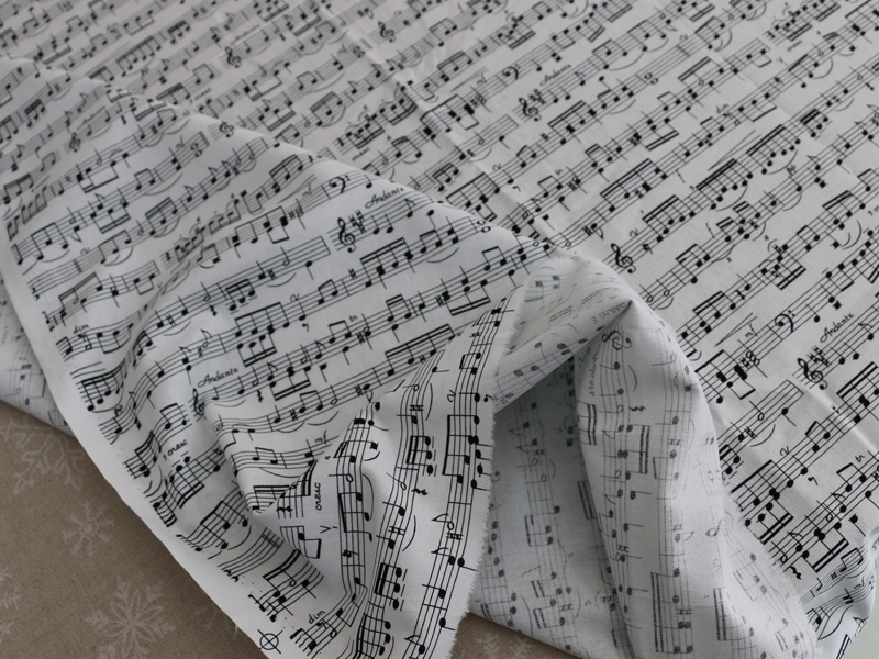 50cm*110cm Music Note Printed  - مراجعة Baby Clothing Organic Cotton وسعره